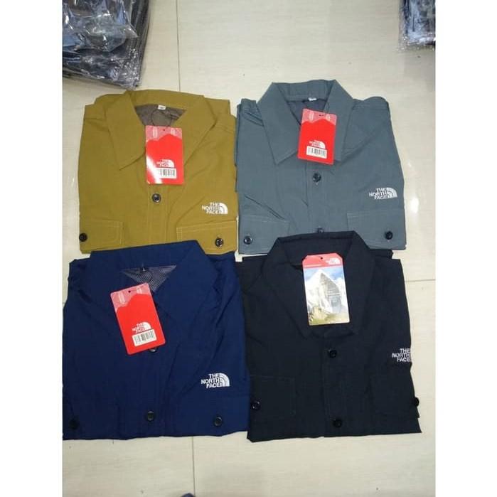 (Masterpice) Kemeja Tactical Lengan Panjang Pria - Kemeja PDL Lapangan Outdoor TNF