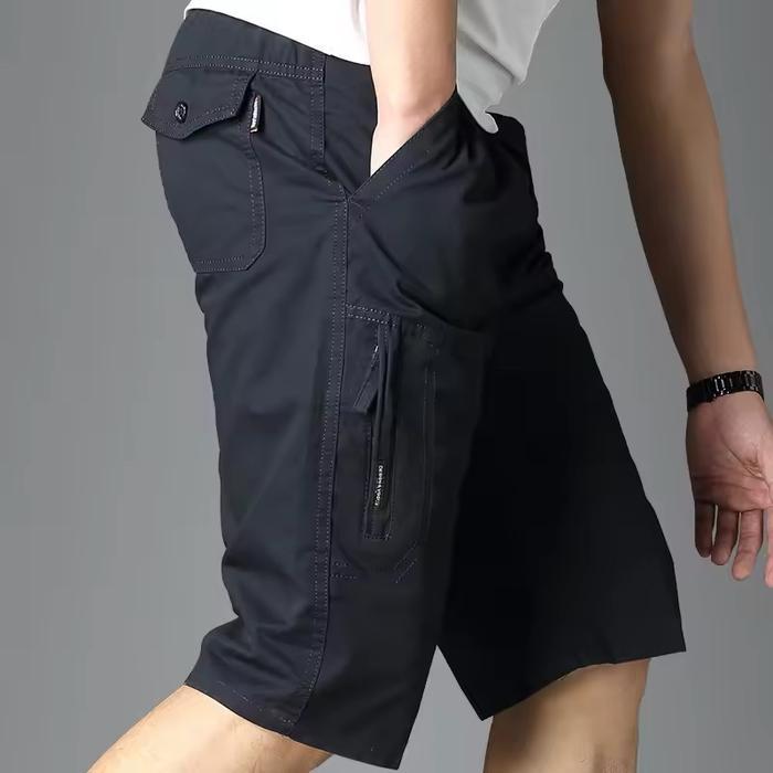 Celana Pendek Pria Cargo Ziper Terbaru, Celana Pria, Celana Cowok 3/4, Celana Pria Bahan Katun, Cela