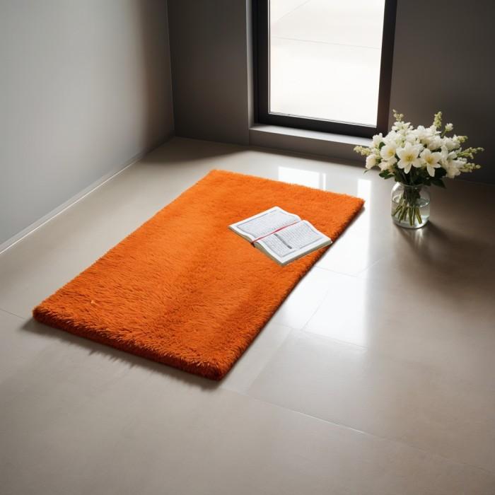 Sajadah Bulu Rasfur Polos 115 cm x 65 cm dengan Isi Busa Royalfoam & Alas Antislip untuk Kenyamanan 
