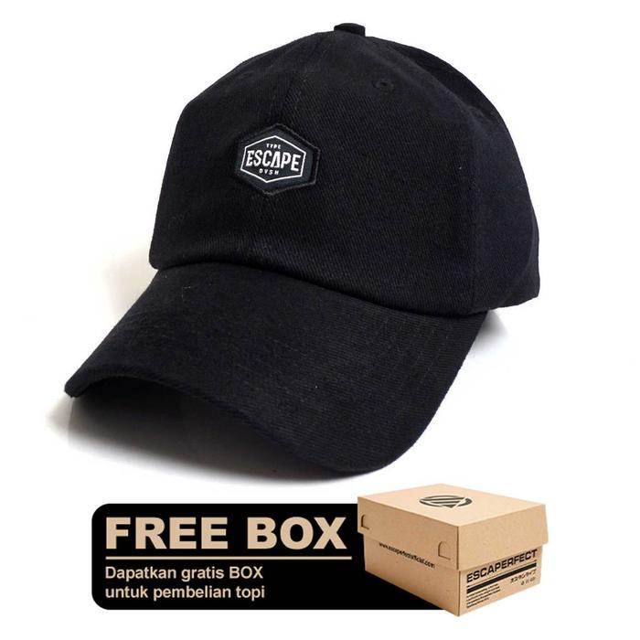 ORIGINAL Cap Simple Dvsn - Black Topi Pria READY STOCK