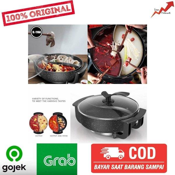 IDEALIFE - Electric Grill Shabu - Panci Shabu Shabu Listrik IL-116A