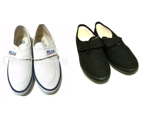 Sepatu Putih Kanvas Wanita Model Perekat Px Style 027 / Slip On Sepatu Kanvas Px Style / Px Style