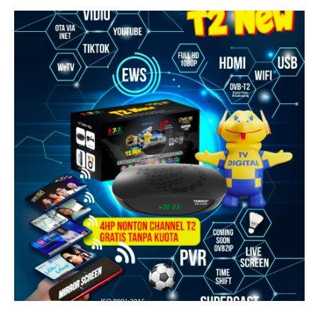 Tanaka AAA Set Top Box STB DVB T2 Penerima Siaran Digital