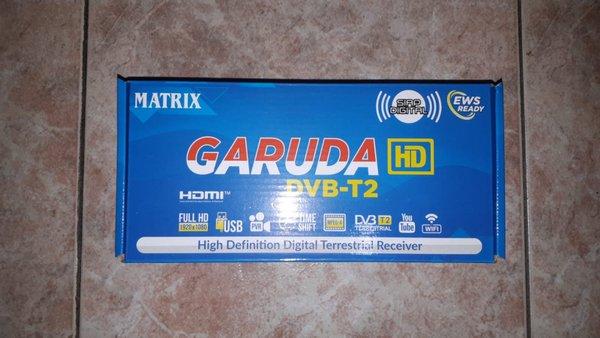 Matrix Biru Garuda Set Top Box STB DVBT2 Penerima Siaran Digital