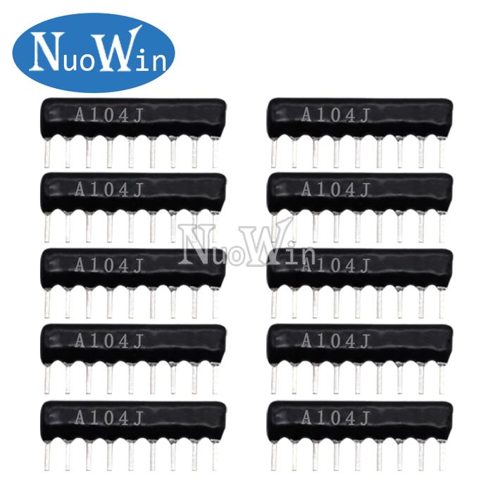 10pcs/Lot 9PIN 8PIN 7PIN 6PIN 5PIN 4PIN 10PIN DIP Exclusion Network Resistor Array 47 100 330 510 68