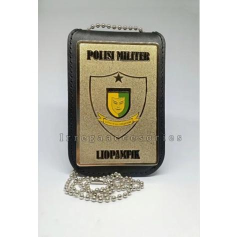 TERMURAH Lidpamfik Dompet KTA Lencana / Id Card Lencana Polisi Militer READY STOCK