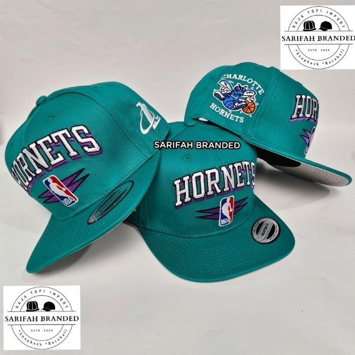 TERMURAH 37. KOLEKSI CHARLOTTE HORNETS - TOPI SNAPBACK CHARLOTTE HORNETS IMPORT READY STOCK
