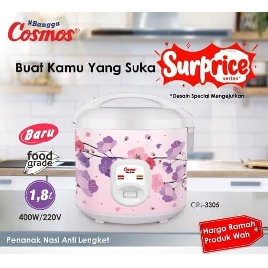 COSMOS CRJ-3305 Rice Cooker 1.8 Liter