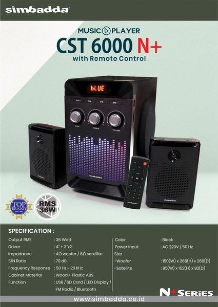 Speaker Simbadda CST 6000N Plus Subwoofer and Bass