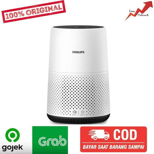 Philips AC0820 Air Purifier - HEPA Filter, 24m² Coverage, White/Black