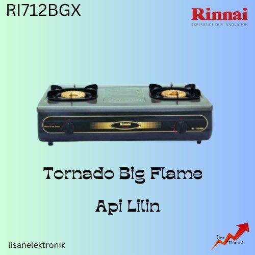 Rinnai RI712BGX Kompor Gas 2 Tungku Turbo Burner