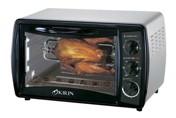 Kirin KBO190RAW Oven Listrik 19 Liter Silver - Oven Serbaguna