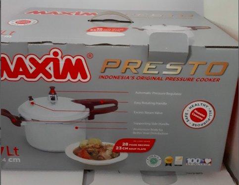 Panci Presto Maxim MAXIM7L 7 Liter Alumunium Anti Panas