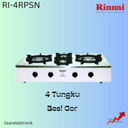 Rinnai Kompor Gas 4 Tungku RI4RSP Besi Cor