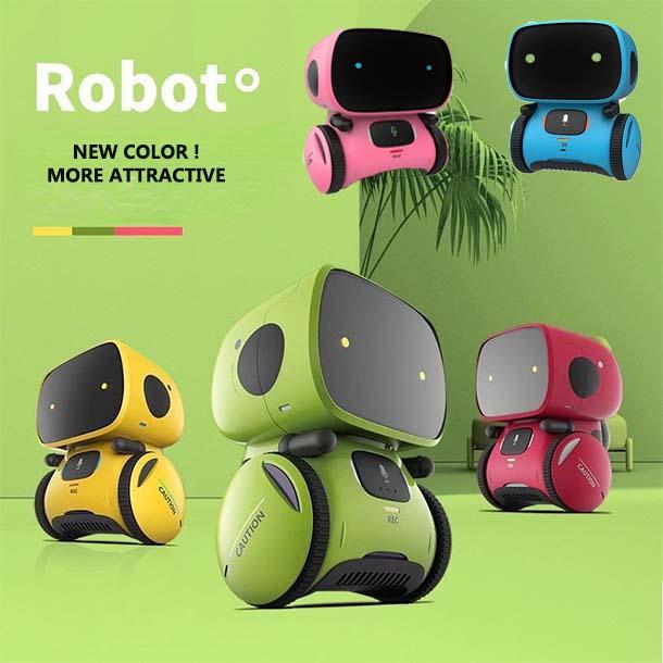 AT SMART ROBOT Mainan Robot Pintar Interaktif Elektrik Sensor Sentuh Suara Menyanyi Dan Menari Anak