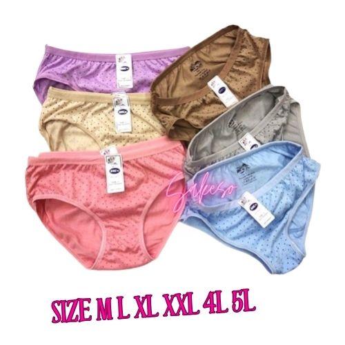 NEW PRODUK!!!! Celana Dalam Wanita Perempuan GHC Bintik isi 6 Helai | CD GHC Dewasa Remaja motif siz