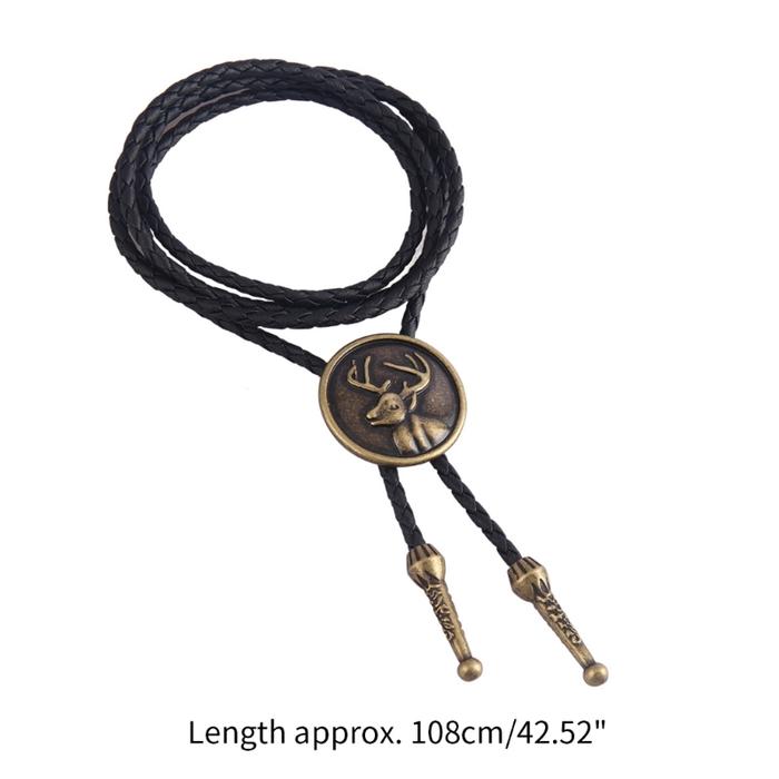 Western Bolo Tie Deer Bolo Tie Skul Bolo Tie Vintage Bolo Tie Cowboy Bolo Necklace Cowboy Necktie Ea