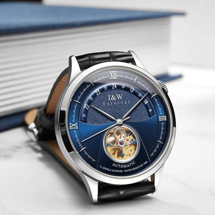 Jam Tangan Pria Switzerland CARNIVAL Watch Men Automatic Mechanical