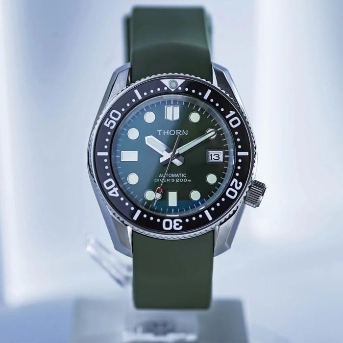 Jam Tangan Pria THORN Diving Watch SPB185/187J1 Diving Sports Hijau