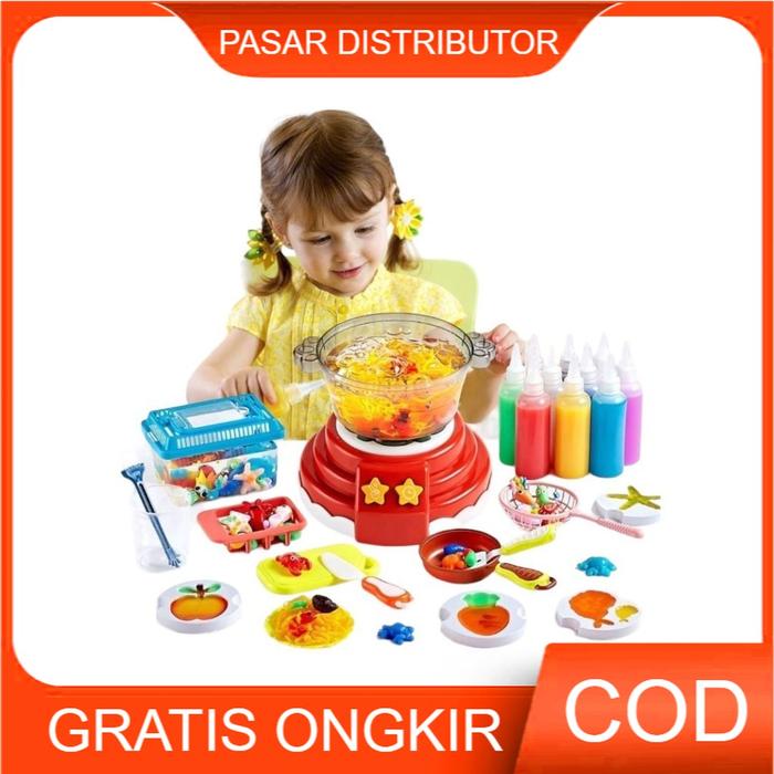 Mainan Anak DIY HOT POT MACHINE Water Jelly DIY Magic Jelly Waterscape