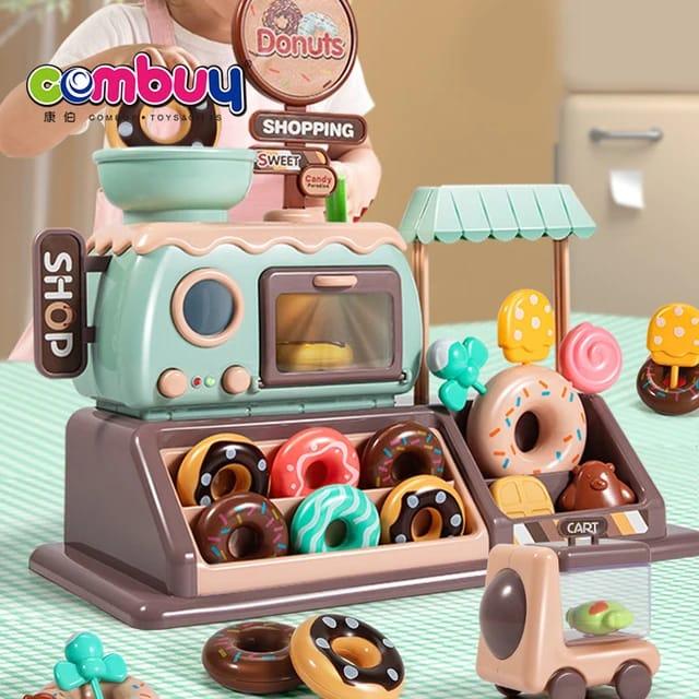 Mainan Edukasi Anak Jual Jualan Kasir Toko Roti Donut Shop Donat Ice Cream Permen Es Krim Mini Candy