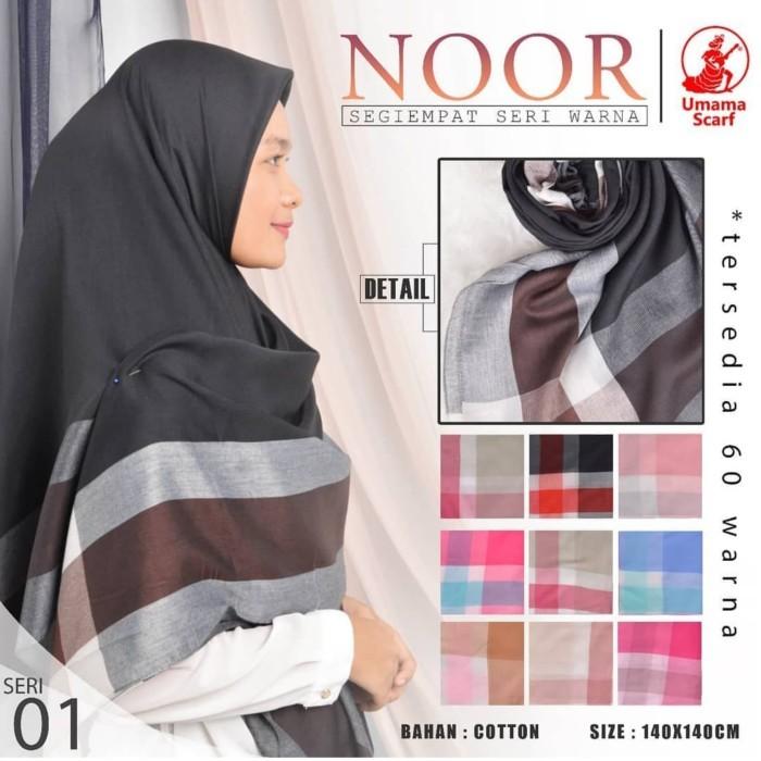 (Allthebest) Hijab Jilbab Kerudung Segiempat Umama Noor syar'i (Jumbo) uk 140x140