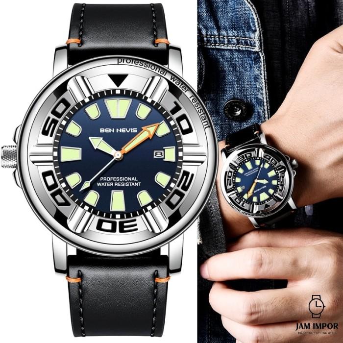 Jam Tangan Pria Ben Nevis Brand Business Men's Quartz Watch Multi