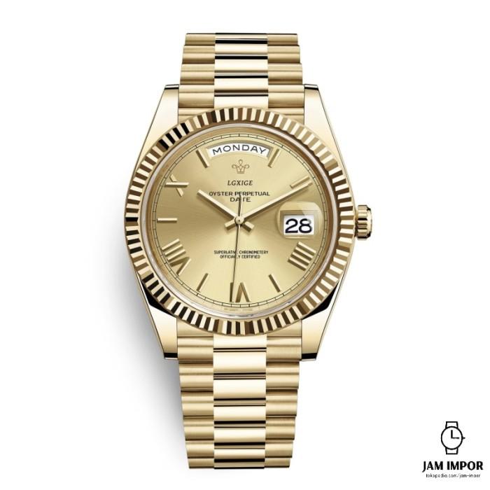Jam Tangan Pria LGXIGE Brand waterproof men's watch week calendar