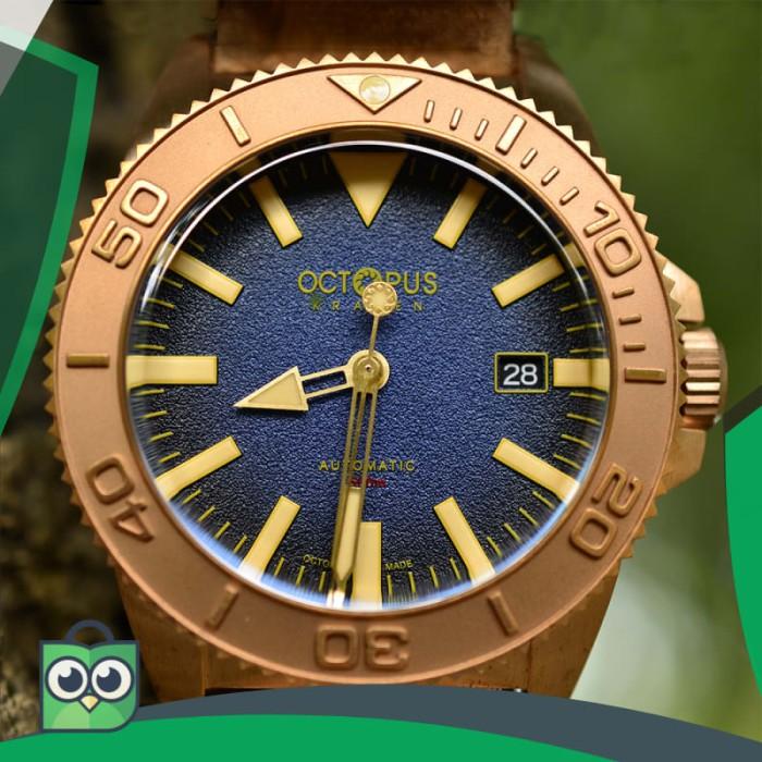 Jam Pria Automatic Penyelam Dive Watch Bezel Kraken Octopus