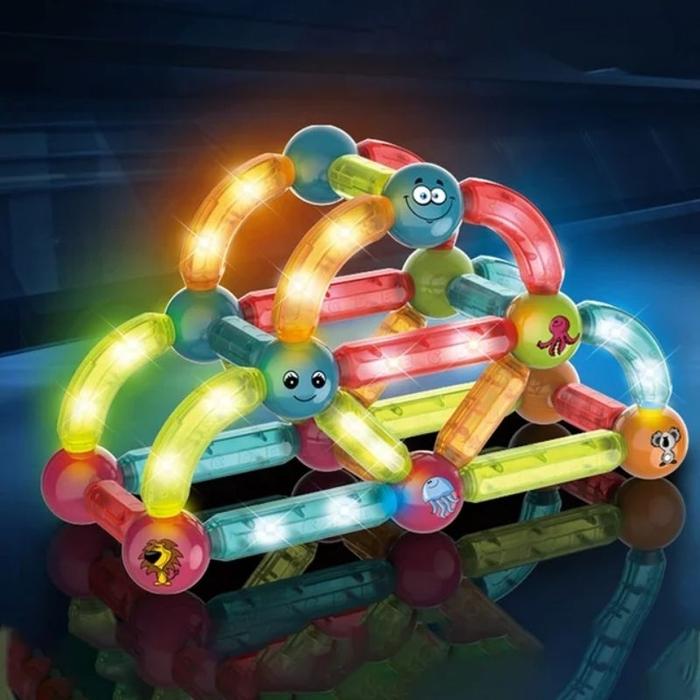 light magnetic stick block/mainan lampu stick magnet