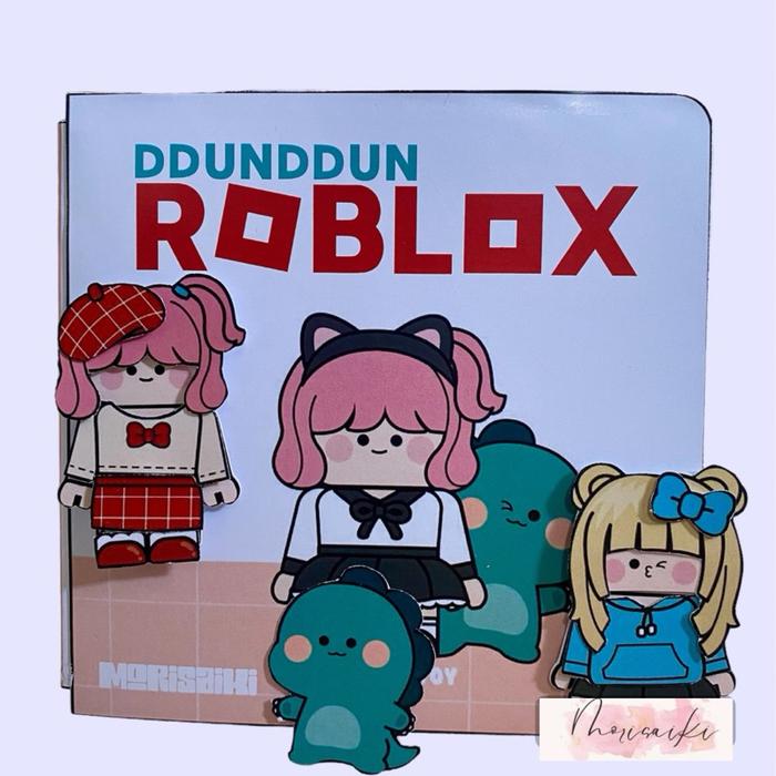 Buku Roblox Paper Doll Mainan Edukasi Anak Quite Busy Book Paper Book Squishy Book Boneka Kertas Mai