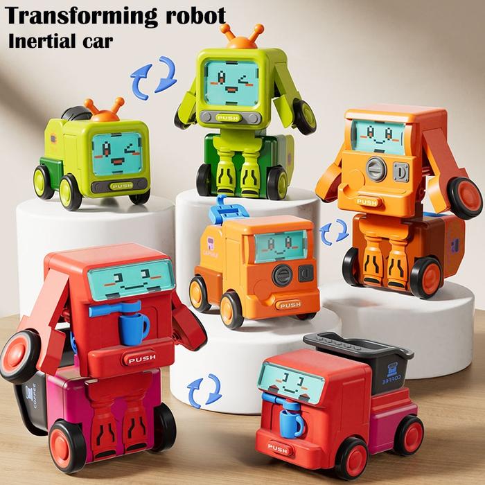 Mainan Anak Transformable Robot / Mainan Mobil Jadi Robot / Mainan Deformable Robot Car