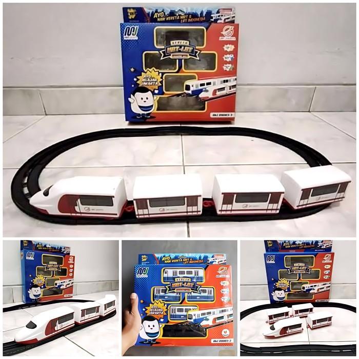 Terlaris Mainan Anak Kereta Api Listrik MRT LRT Jakarta Kereta Api Indonesia RKC 09003-3
