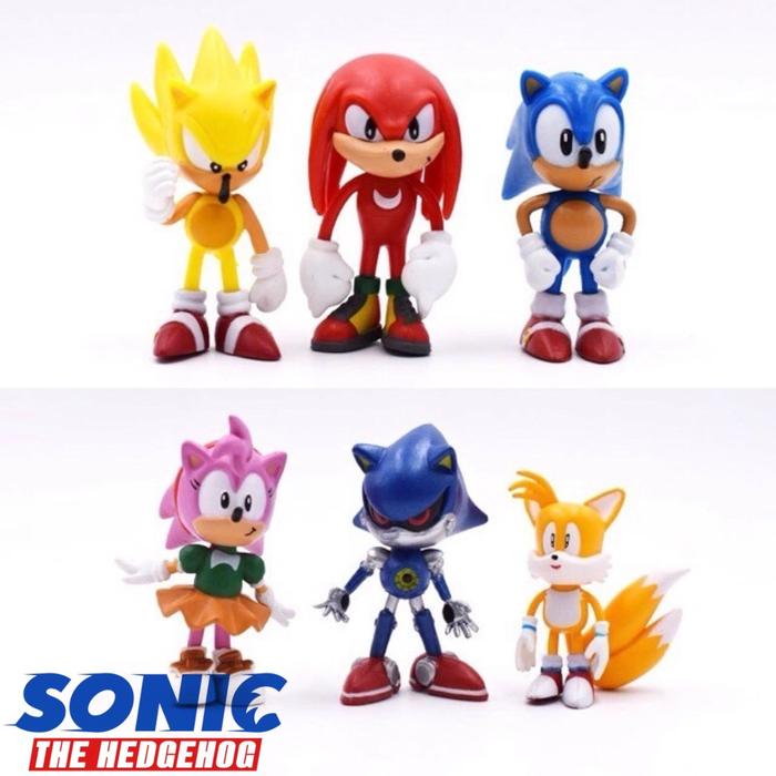 FIGURE SONIC THE HEDGEHOG SET ISI 6 TOPPER CAKE