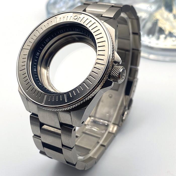 Aksesoris Jam Tangan Original 44mm SRPF King Samurai Watch Case and Watch Strap Set Fit For Seiko NH