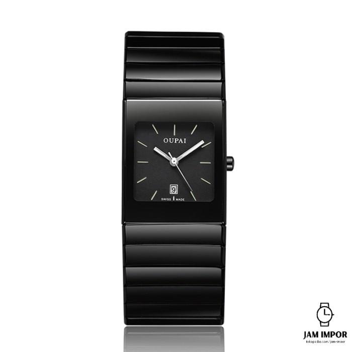 Jam Tangan Pria OUPAI Tritium Light mens Watch Quartz Black Squire