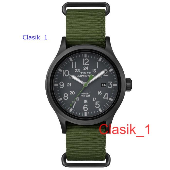 Original 100%!! TIMEX TW4B04700 Expedition Scout Jam Tangan Pria Analog Kanvas timex Prabowo Garansi