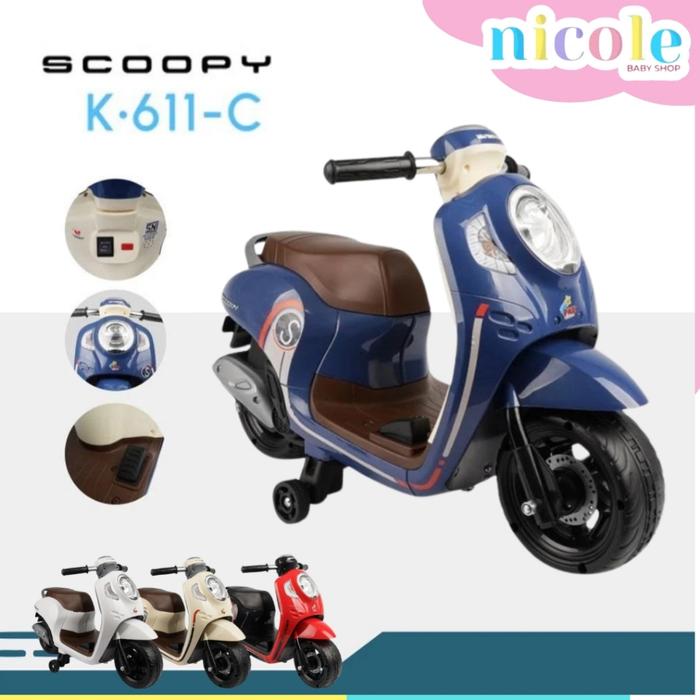 PMB Scoopy Ride On K611C / Motor Aki Mainan Anak