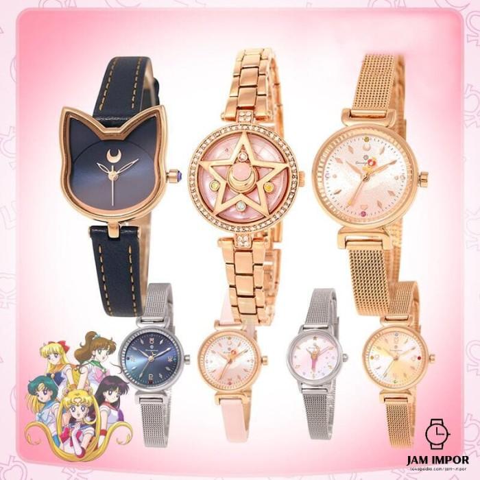 Jam Tangan Wanita Anime Sailor Moonlight OST Limited Quartz Crystal