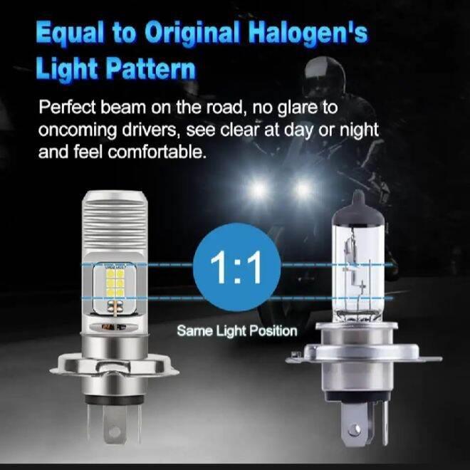 Lampu LED Utama Depan 24 Volt H4 Laser Gun G12A 12 Mata Titik High Low Putih D3 Truk Bus Fuso Canter