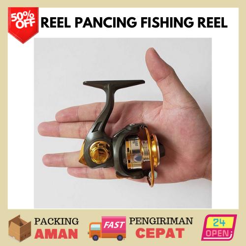 Reel Pancing Fishing Reel Kumparan Pancing 5.2:1 / Gulungan Pancing Laut Kuat 50 Kg 30Kg Golden FIsh