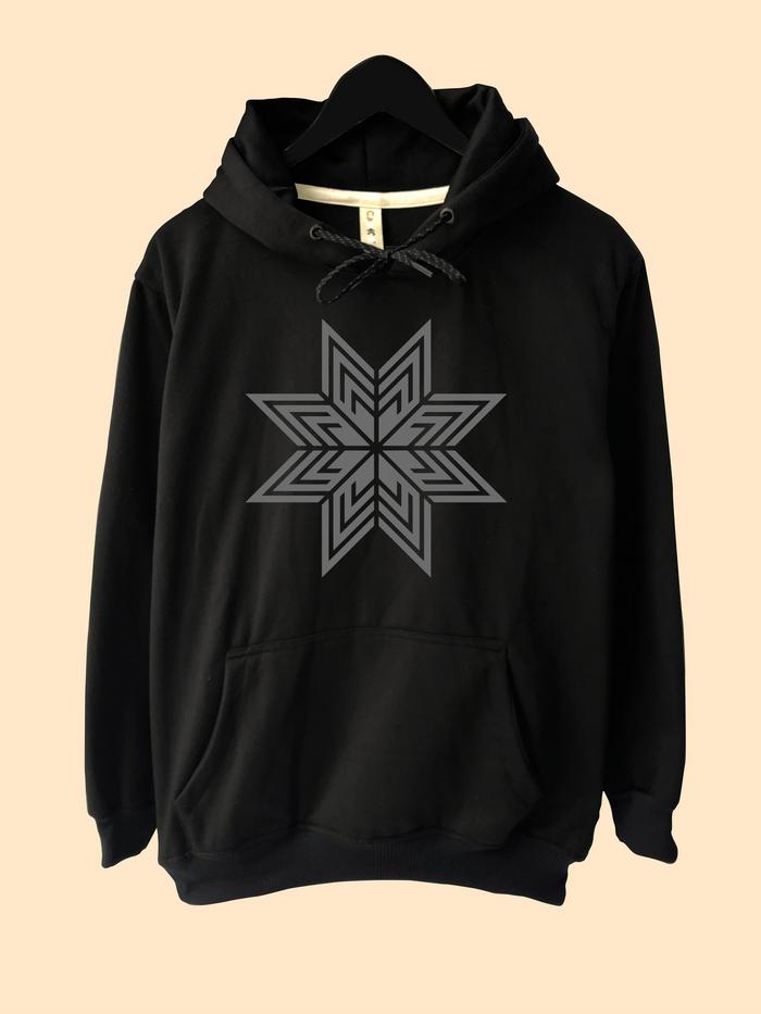 Hoodie Sweater Dewa 19 Black on Black Logo