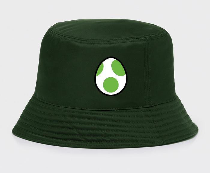 Topi Bucket Yoshi Log Telur Egg Super Mario Kart World Gaming