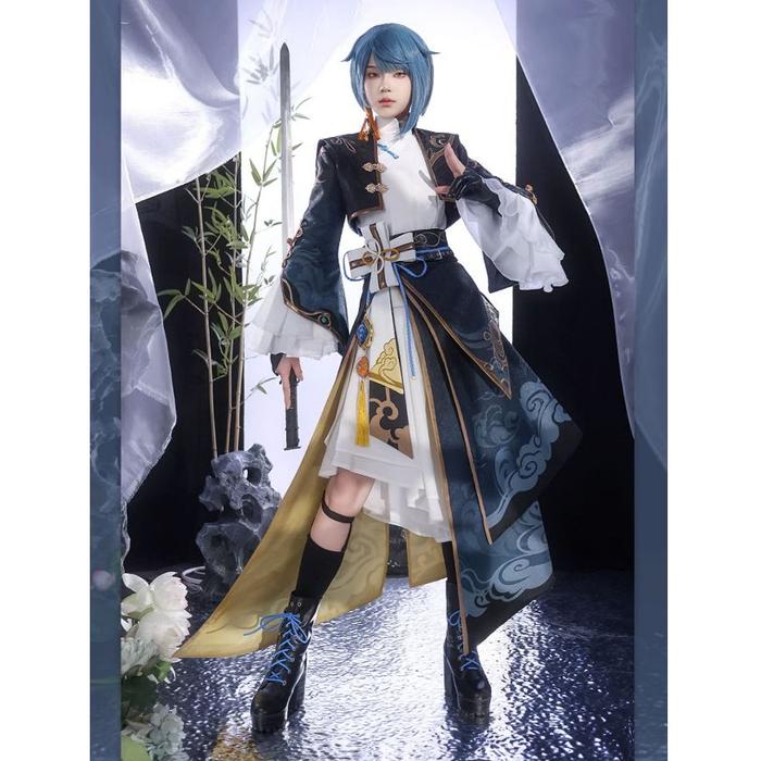 [READY JKT] 1/3 Delusion - Xing Qiu Autumn costume - Size XL - Xing Qiu cosplay costume - Costume Xi
