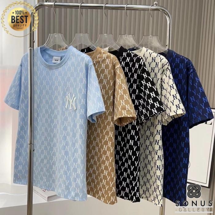 BAJU TSHIRT FULL BASIC MONOGRAM MLB KOREA IMPORT | HIGH QUALITY SABLON 774