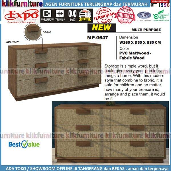 MP 0647 EXPO Meja Bufet Laci Serbaguna