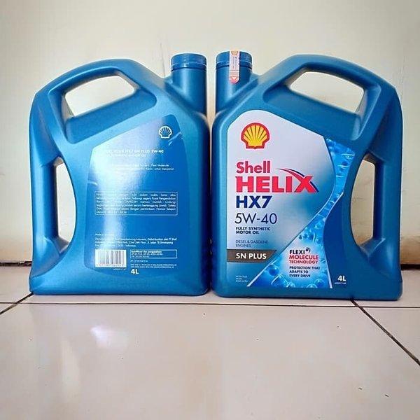 OLI SHELL HELIX HX7 SAE 5W-40 SN PLUS FULLY SYNTHETIC ISI 4 LITER