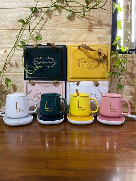 Gelas Penghangat Set Keramik Gelas Pemanas Set Alat Pemanas Minuman
