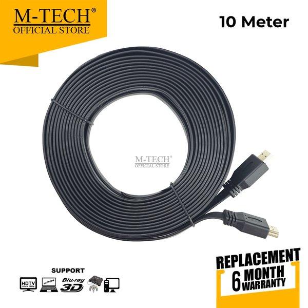 Kabel Hdmi 10 Meter Flat M-Tech Original