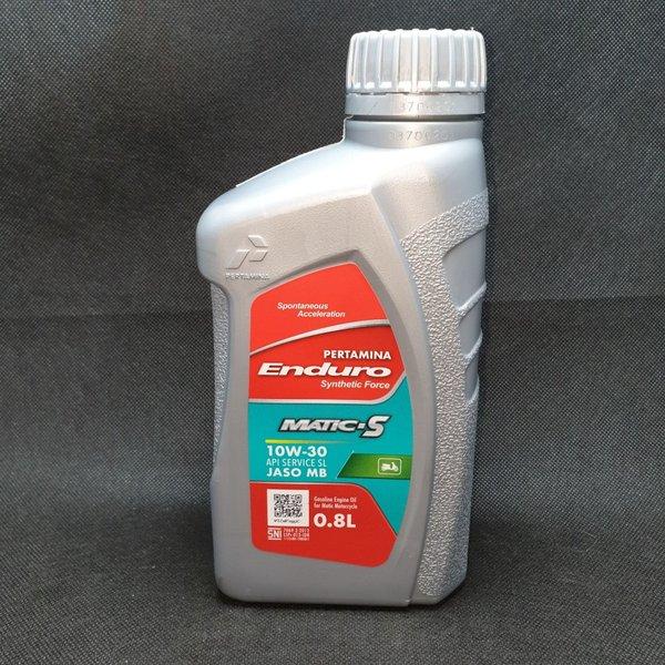 OLI PERTAMINA ENDURO MATIC S SAE 10W-30 API SL ISI 800ML